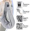 Pet Dog Hand Free Sling Carrier With Adjustable Strap For Traveling Outdoor Grey