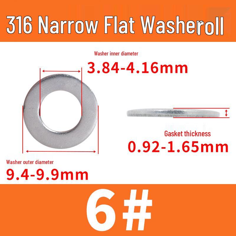

316 Stainless Steel Flat Washer - ANSI/USS Wide & SAE Narrow Styles