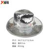 Holographic Mirror Fisherman Bucket Hat Shiny Reflective Disco Style Party For Women Teens Rave Festival Nightclub Dance Gift
