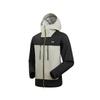 Stylish Minimalist Hooded Waterproof Windproof Breathable Durable Rain Jacket Men Outerwear Cool-Tea-Gray Black 15112100-0100
