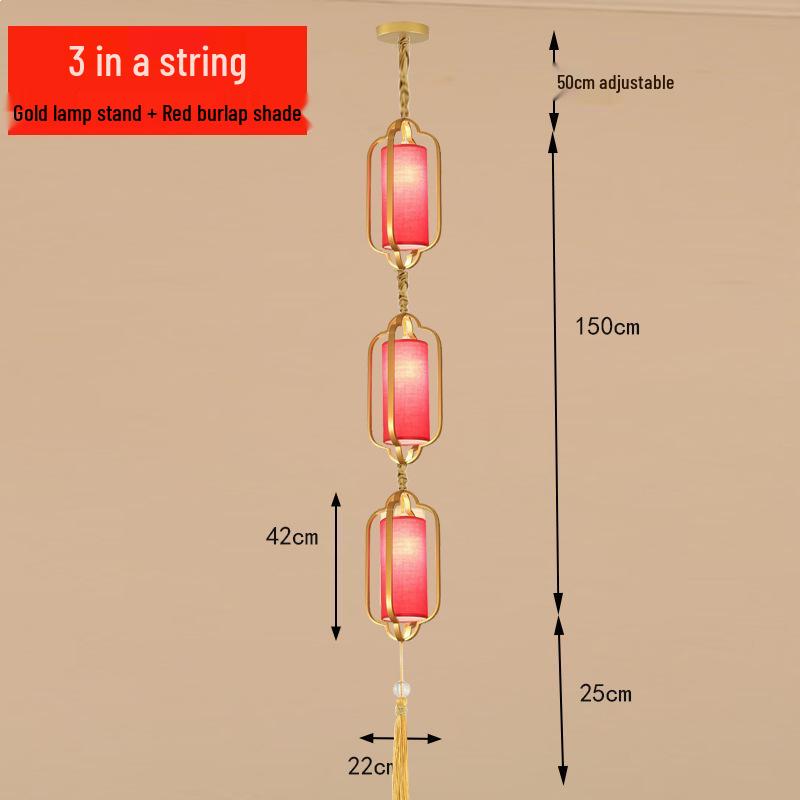 Chinese Zen Style Single Head Pendant Light for Restaurant, Bedroom, Tea Room, Corridor, and Dining Room
