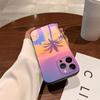 Coconut Tree  Phone Case For iPhone 17,16,15,14,13,12,11,Pro,X,XS,Max,Plus,Soft Black Cover