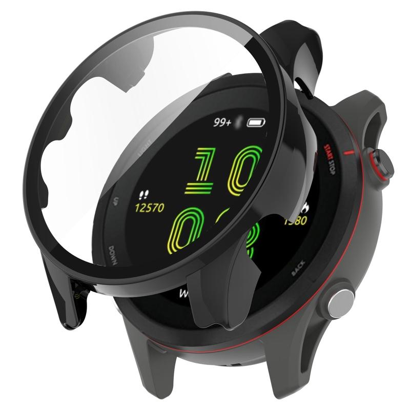 Screen Protector Housing Suitable for GarminForerunner 255 for Case Cover Full Coverage Sleeve Tempered Film One-piece F