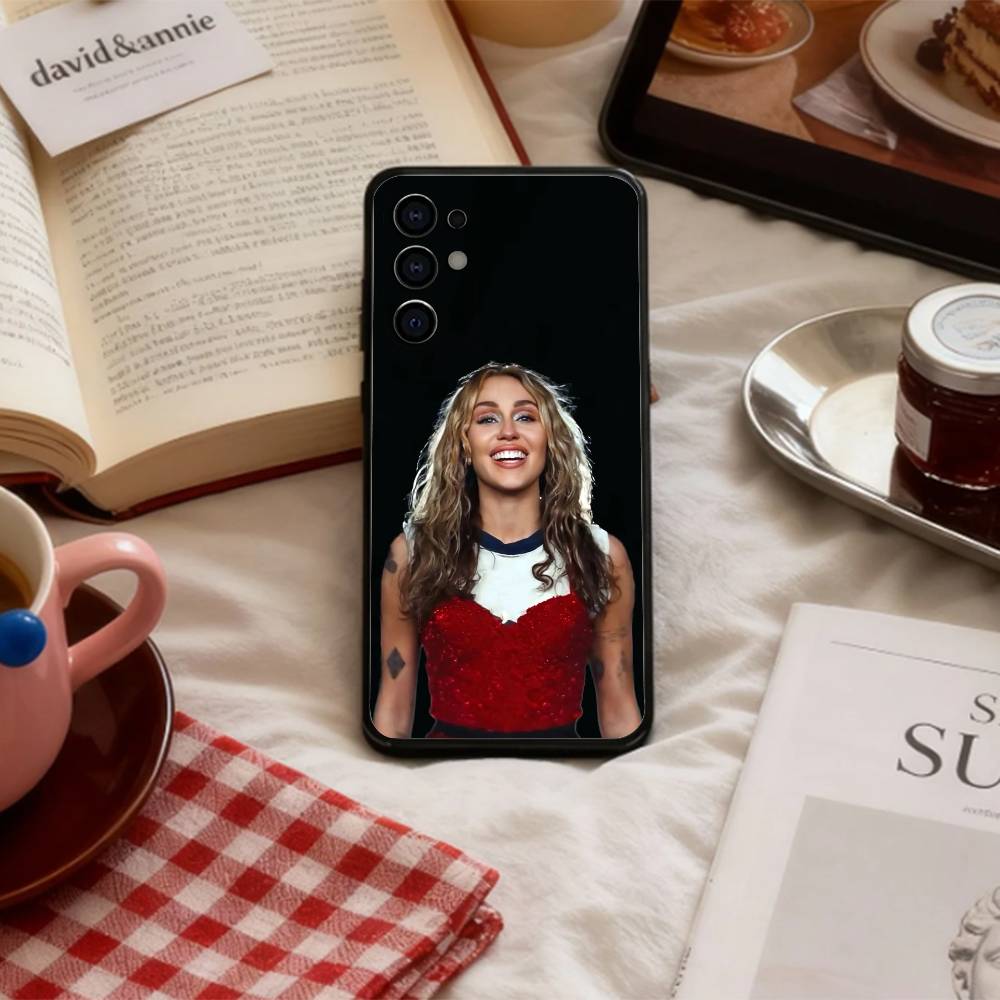 COOL Miley Cyrus   Phone Case For Samsung S 25,24,23,22,30,21,10,9,Ultra,Plus,Lite,FE,4,5 G Soft Black Case