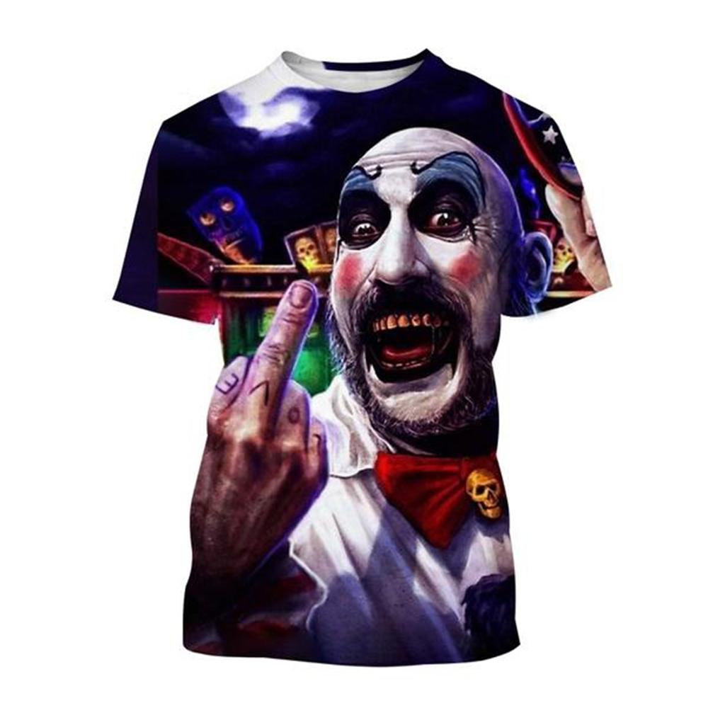 Horký Výprodej Kapitán Spaulding Vtipné 3D Potisk Tričko Dům 1000 Mrtvol Pánská Móda Hip Hop Harajuku Styl Top Streetwear Dítě