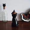 Nordic Hand-painted Black Cat Shaped Ceramic Jewelry,living Room Foyer Dining Table Holiday Decorations,home Decoration Crafts