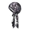 Colorful Long Braid Pirate Bandana Hat – Lightweight Summer Head Wrap for Adults