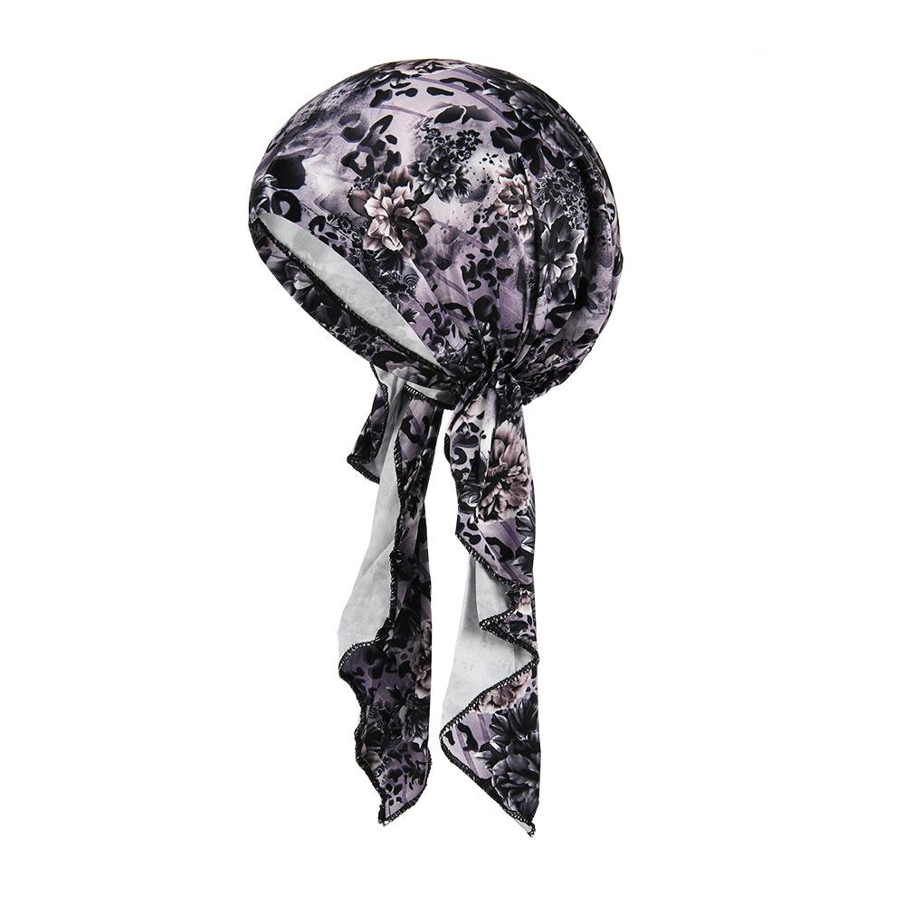 Colorful Long Braid Pirate Bandana Hat – Lightweight Summer Head Wrap for Adults