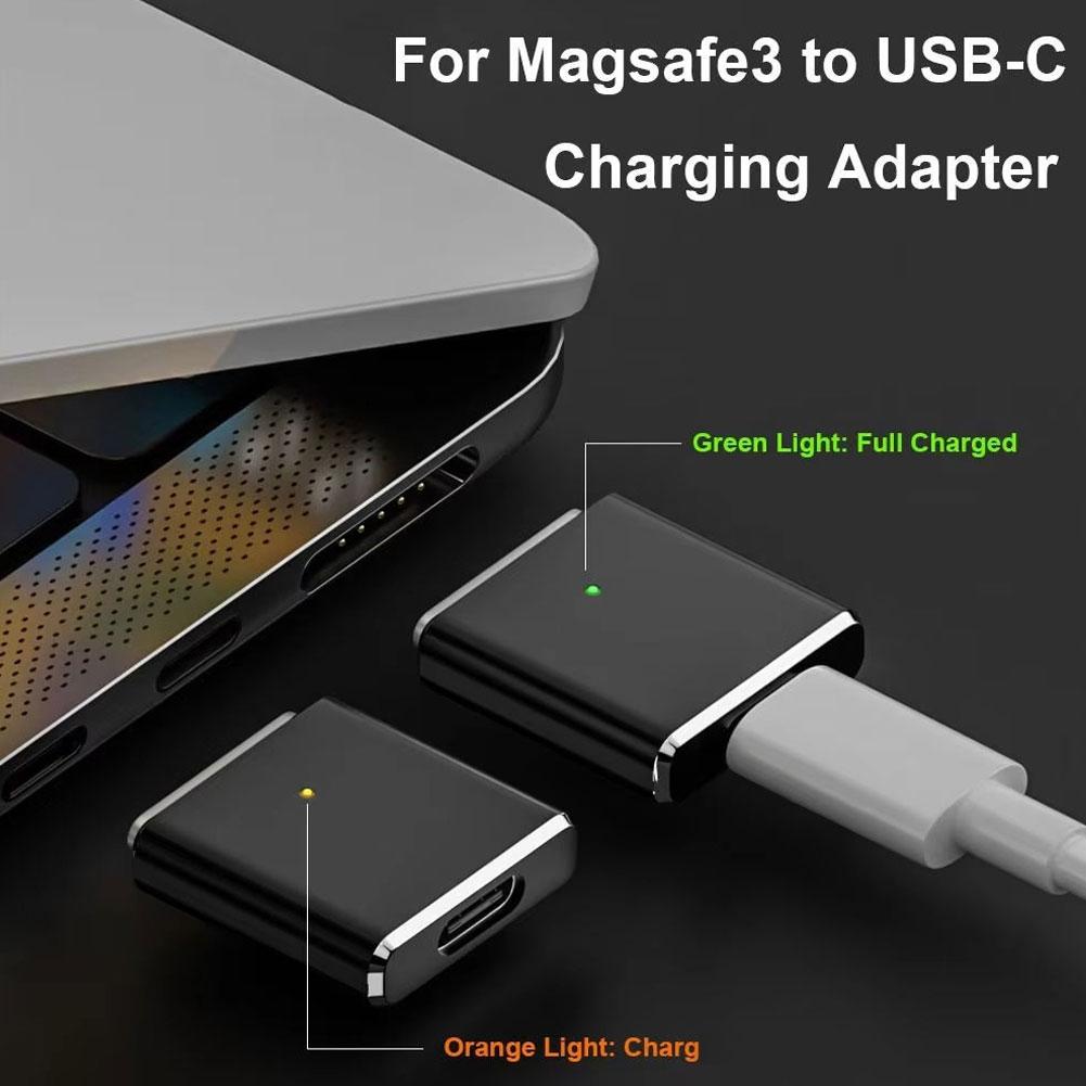 USB Type C To MagSafe Magnetic Charging Cord Converter Laptop Charging for MacBook Pro for Air 100W MAX for M1/M2/M3/M4