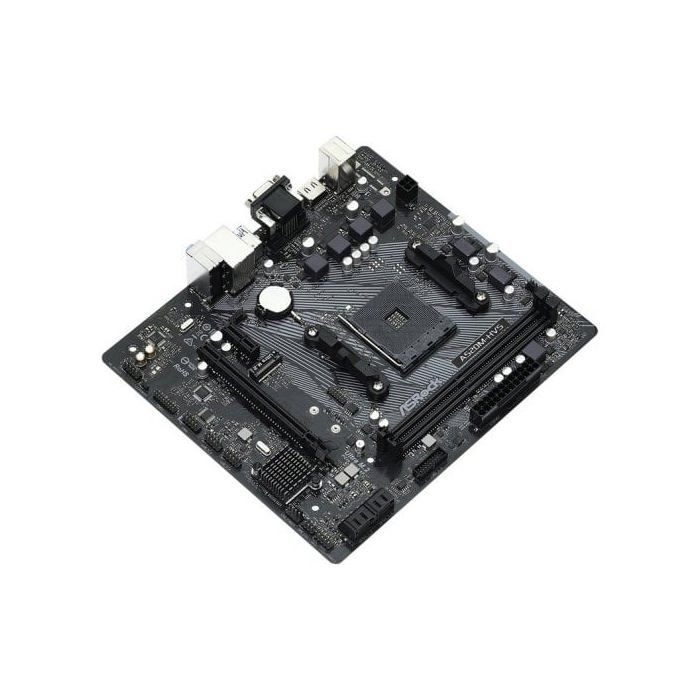 Carte mère Micro ATX ASRock A520M-HVS Socket AM4 DDR4 M.2 PCIe NVMe USB 3.0 PCI-Express 3.0 16x