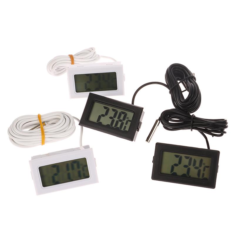 Fy-10 Mini LCD Termômetro Digital Aquário Carro Banho de Água Temperatura Tester Detector Monitor Sensor de Temperatura Incorporado