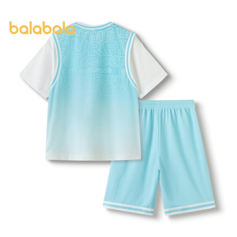Balabala Boys  Summer Short Sleeve Sports Set 165