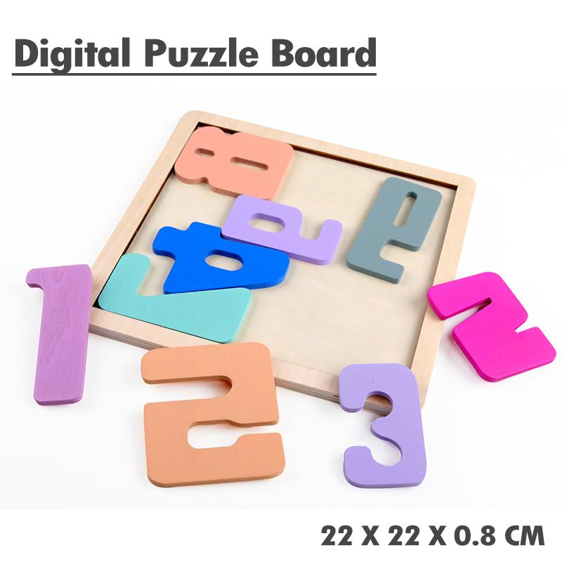 

Baby Wooden Math Digital Toys 3D Number Building Blocks Montessori Box Number Board Puzzle Games Educational Toys For Preschool
