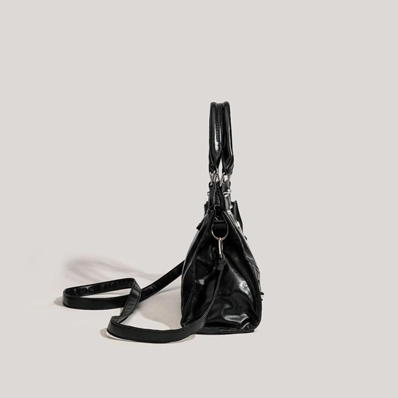 Y2K Korean Gothic Star Girl Black Bag Aesthetic Vintage Fairy Grunge Punk Goth Purse Shoulder Handbags Bucket Tote Bags Women