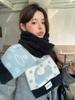 Winter Cute Knitted Women Scarf Headscarf Ladies Casual Animal Dog Print Warm Soft Scarve Mujer Foulard Wrap Shawl Korean New