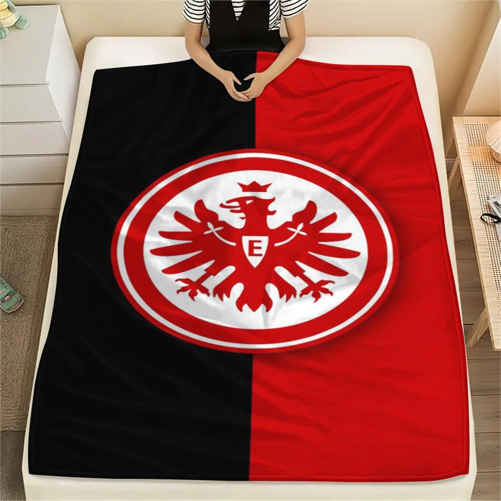 1pc Eintracht Frankfurt Print Flannel Blanket, High quality Comfortable for All Seasons, Home Decor, Warmth and Comfort, Perfect for Christmas Gifts37 80cm x 120cm