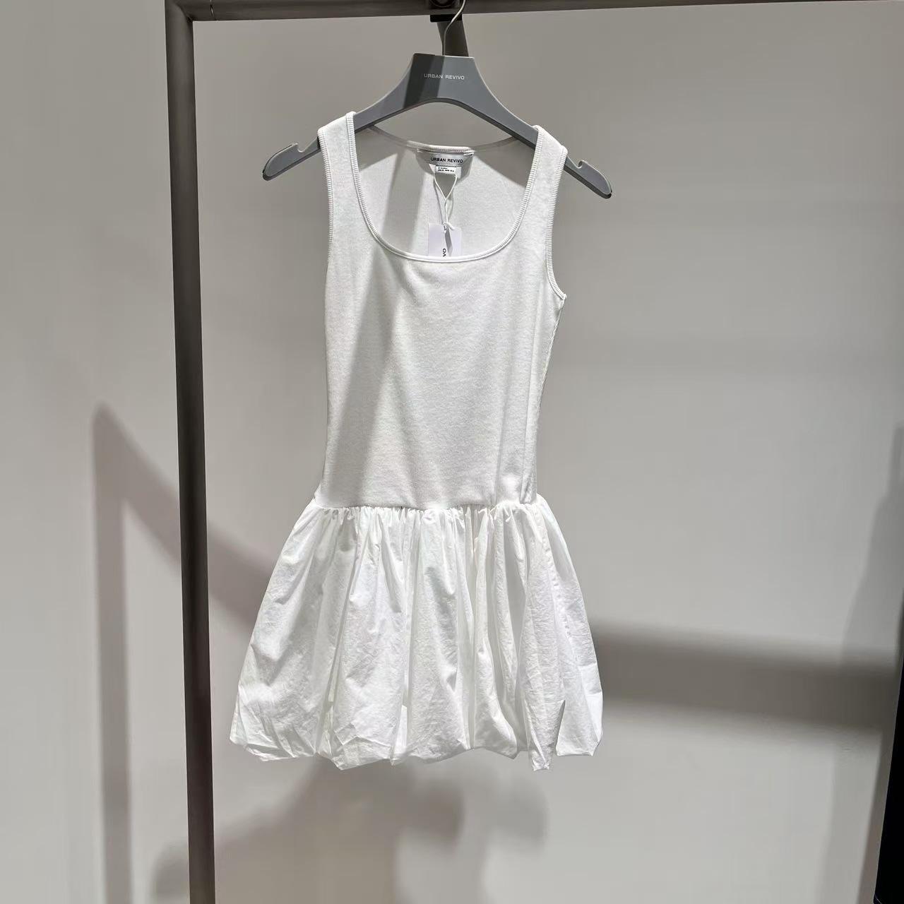 

2025 Summer Women s Slim U-Neck Spliced Dress Medium