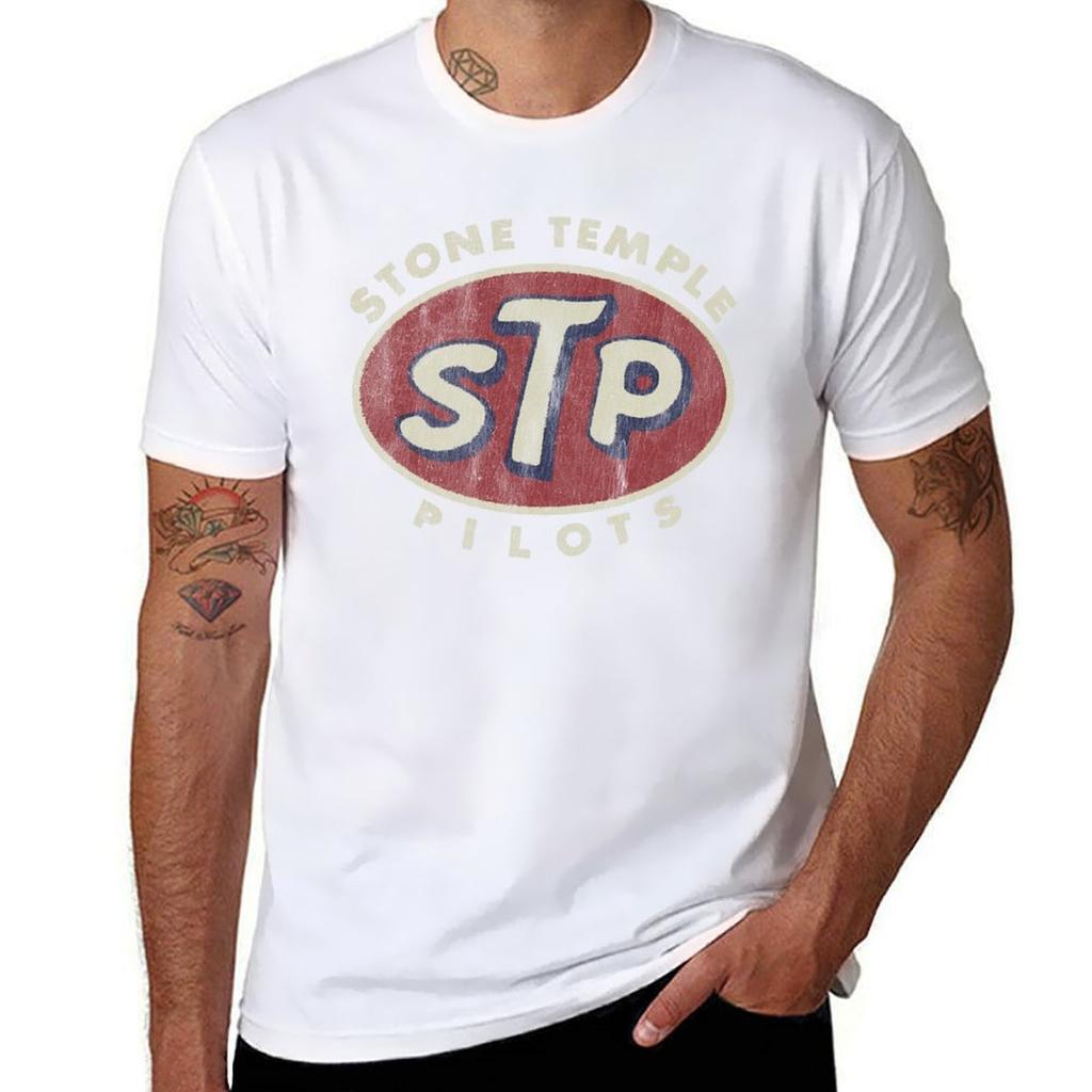 T-shirt basic vintage STP t-shirt nere semplici anime per uomo