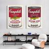 Andy Warhol Series Campbell Soup Canned Canvas Painting Aesthetic Poster and Prints Wall Art Picture Bar Restaurant Home Decor No Frame