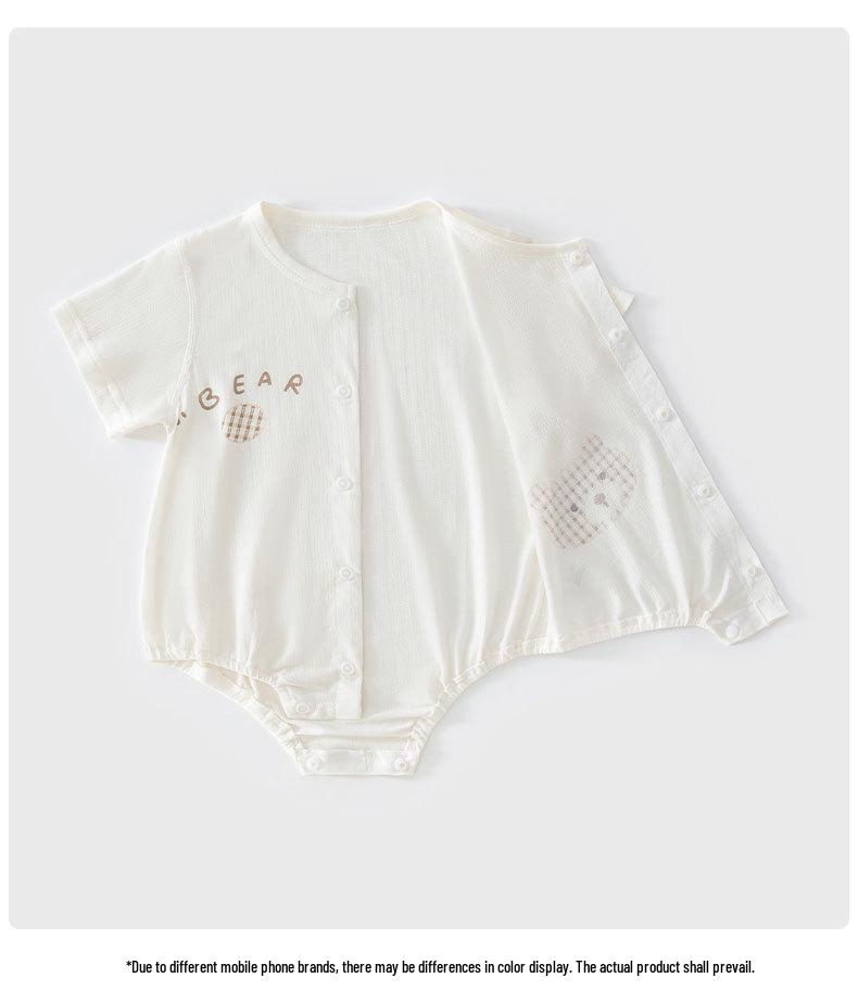 Summer Snap Crotch Baby Romper - Triangle Onesie Pajamas for Newborns