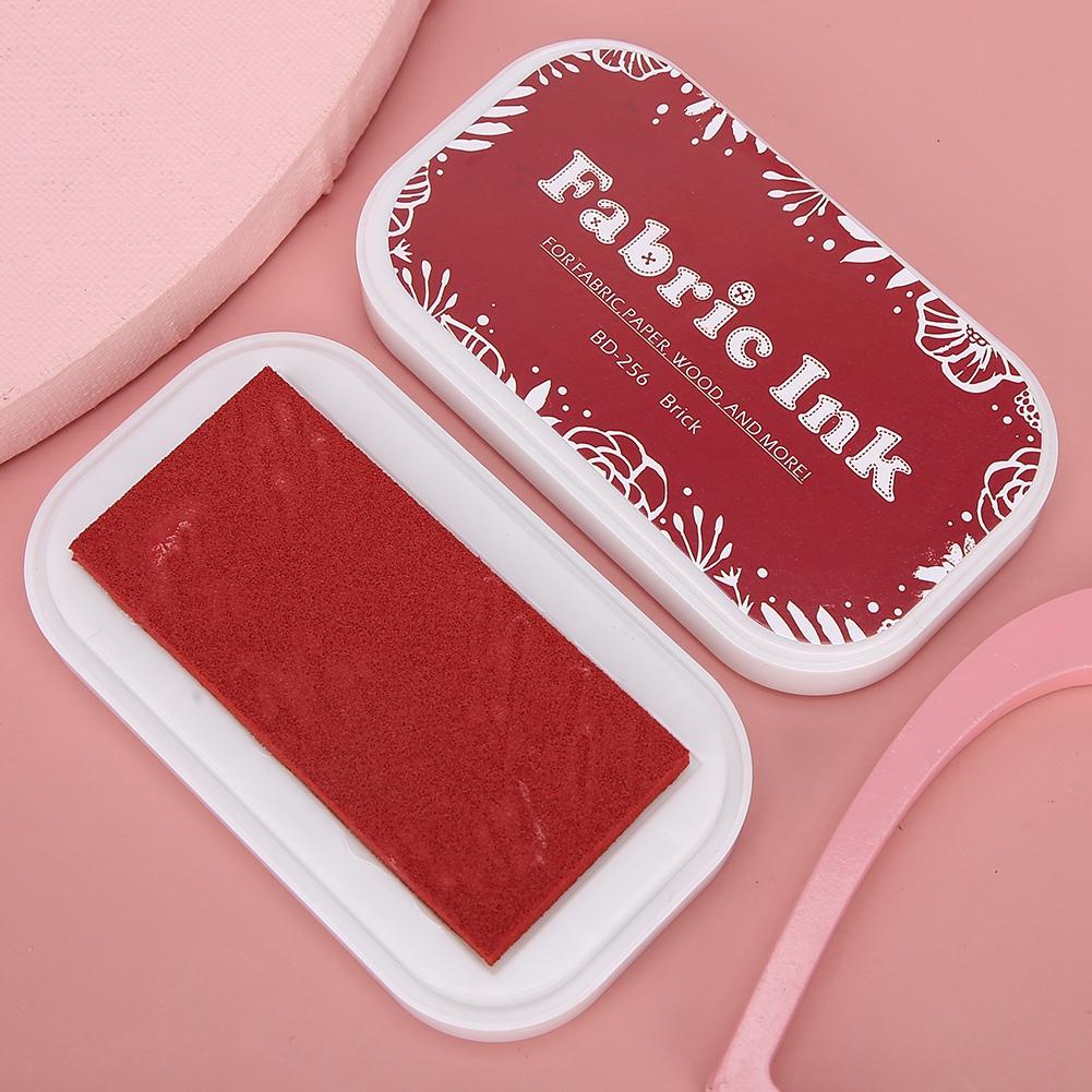Colorful Multiple Purpose Vintage Sponge Schedule Book Scrapbook Stamp Ink Pad Painting AccessoryBD-256 Brick Red