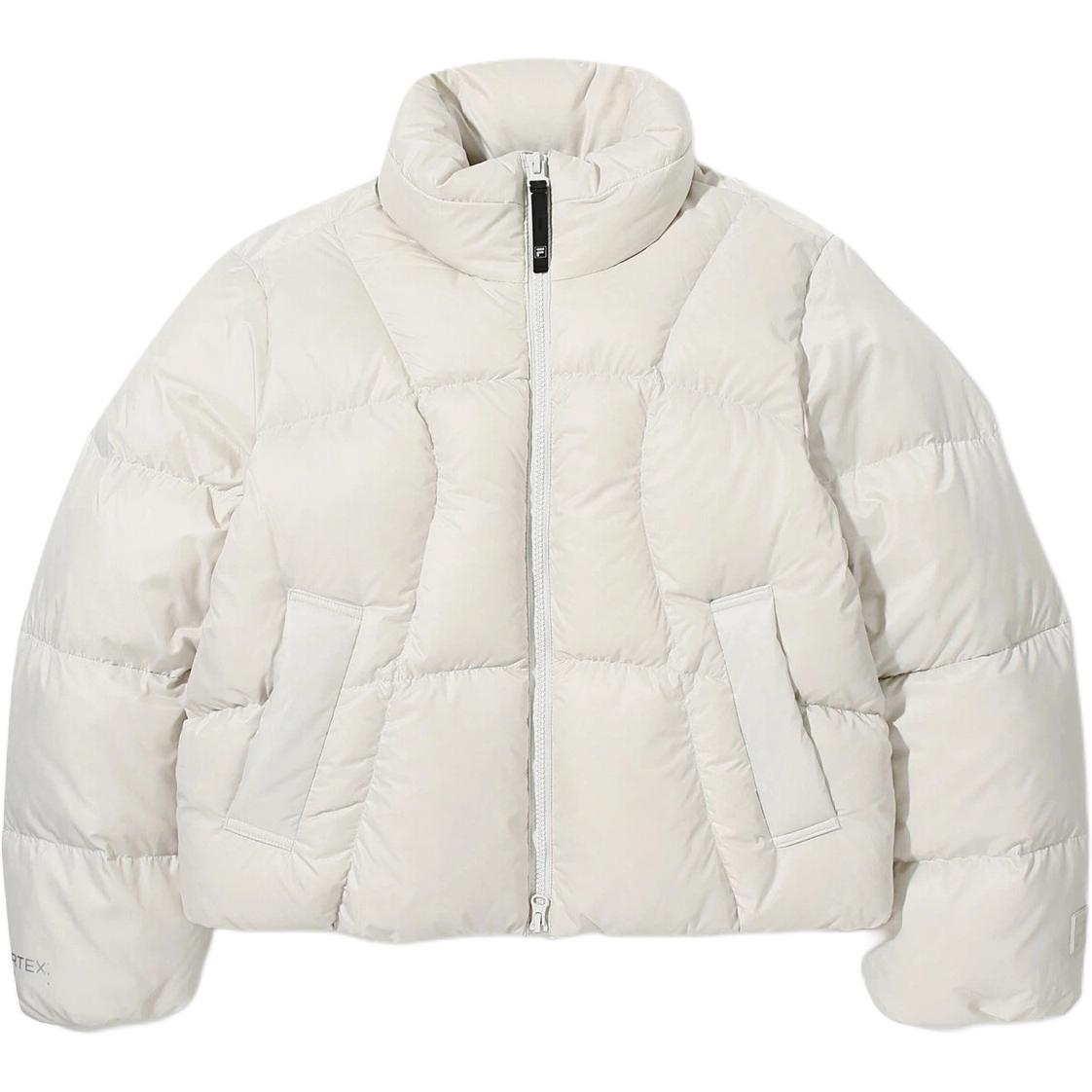 

New FILA FLOW Down Puffer Jacket Women s Ecru FS2DJG4154F-SAD W90(WM)