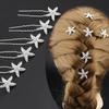 5/10PCS Fashion Cute Elegant Woman U-shaped Starfish Hair Clip Pin Wedding Bride Girl Pin Hair Comb Hair Ornaments