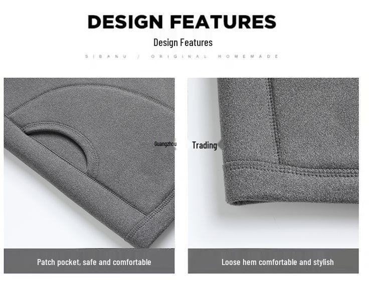 Winter Velvet Thickened Set for Middle-aged and Elderly Men: Dad's Cardigan and Grandpa's Warm Cotton Underwear