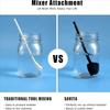 Epoxy Mixer Paint Drill Attachment Paddle Consistency Liquids Resin Head Stirrer Spiral Blade Stirring Rod Tool