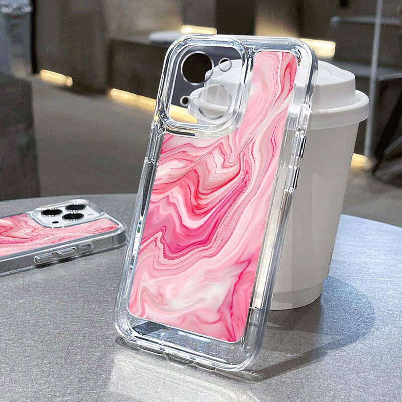 Глянцевый мраморный чехол для телефона с пульсацией для iPhone 15 Pro Max 14 13 Pro 12 — фото 8