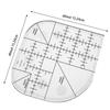 Multi Functional Angle Cutting Ruler Acrylic Anti Slip Sewing Ruler Round Edge Template Ruler DIY Sewing Patchwork Ruler