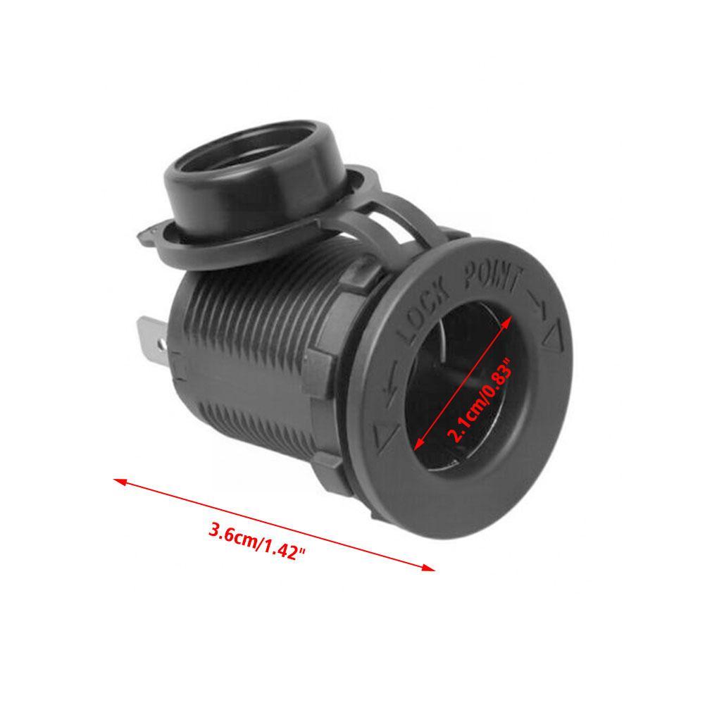 Universal 12/24V Cigarette Lighter Socket Car Splitter Power Socket Charger With Waterproof Tent Base for Van Truck Boat AT Z2M5