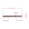10 Pcs RC Brushless Motor Shaft Rod Replacement Stainless Steel Length 48.5mm Diameter 4mm Sliver for RC Model Accessory