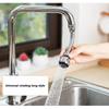 HOMZY 360° Rotating Kitchen Faucet Pressurized Anti-Splash Extended Filter Foam Universal Faucet Head Sprayer for Kitchen