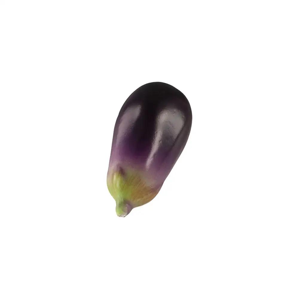 Teaching Foam Artificial Eggplants Soft Lifelike Simulation Eggplants Handicrafts Eggplants Model Desk Decoration Accessories