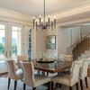 8-Light Black French Industrial Retro Chandelier for Living, Dining, Bedroom