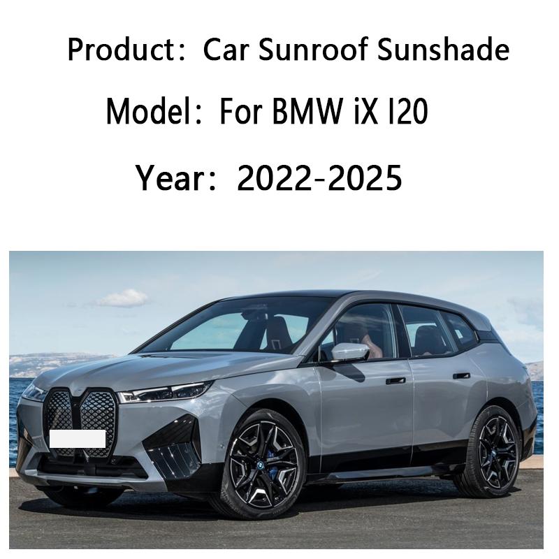 For BMW iX I20 2022-2025 2023 Skylight Sunshade Sunroof Electrostatic Adsorption Visors Anti UV Sun Protection Car Accessories
