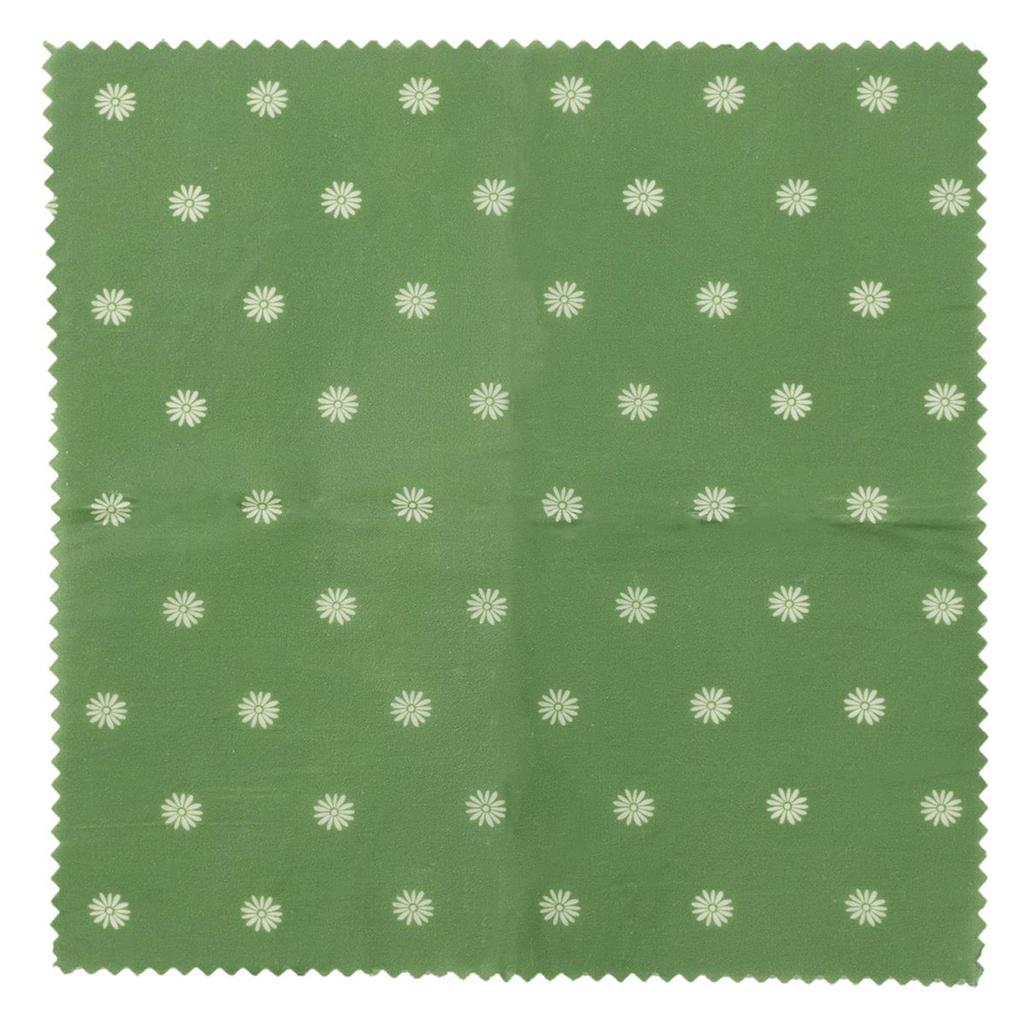 Les Trésors De Lily [A2888] - Set of 3 Green 'Beeswax' Food Wraps - 20x20, 20x30 and 35x35 Cm (reusable)