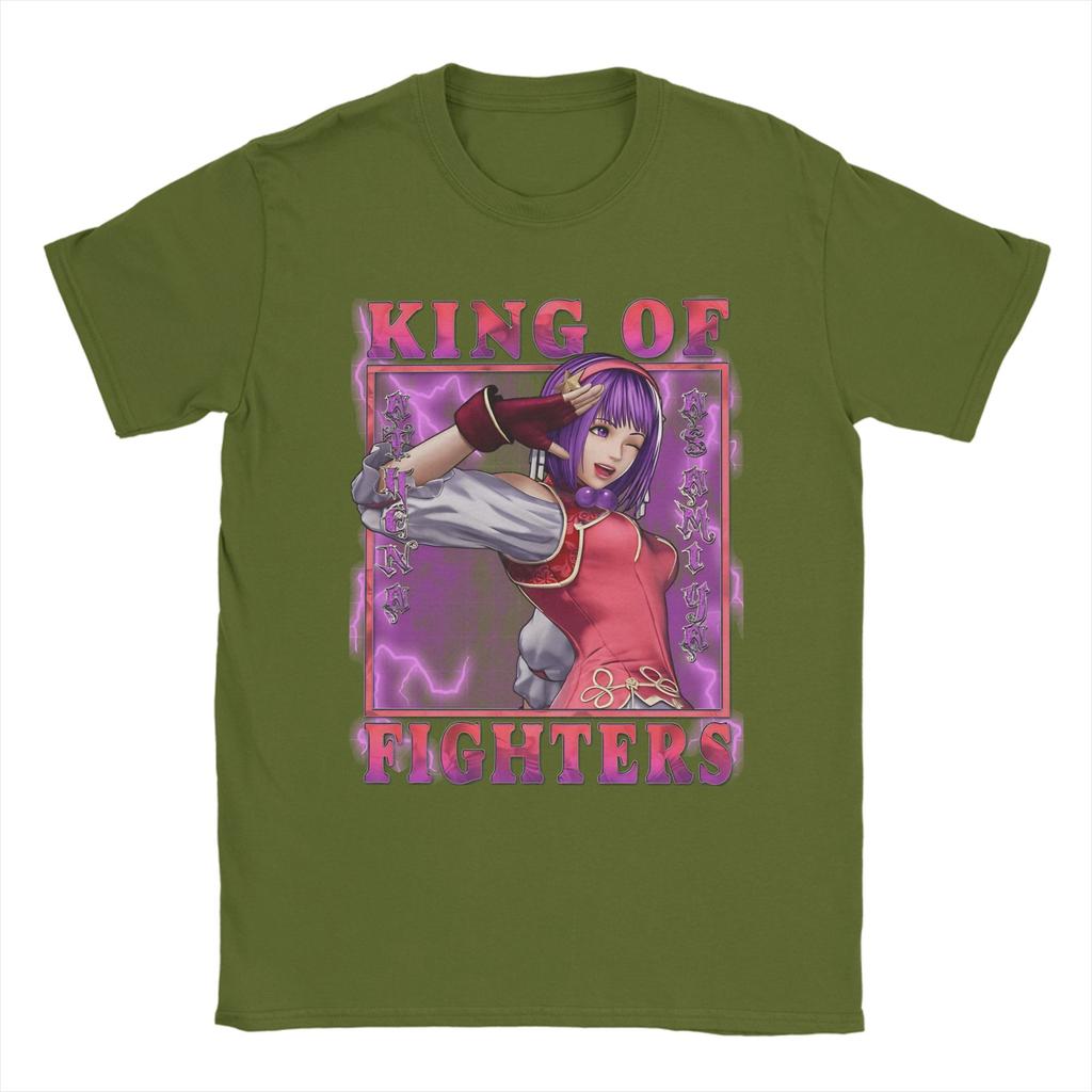 King of Fighters XV Eternal Psychic Idol Athena Asamiya T Shirt Summer Hippie T Shirts Unisex Clothing Short Sleeve Y2K Funny Tops