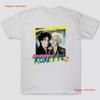 T-shirt Bianca Roxette Band Musicale Cotone Pesante Tutte le Taglie vintage Lavata Leggermente Unisex Versatile abbigliamento firmato