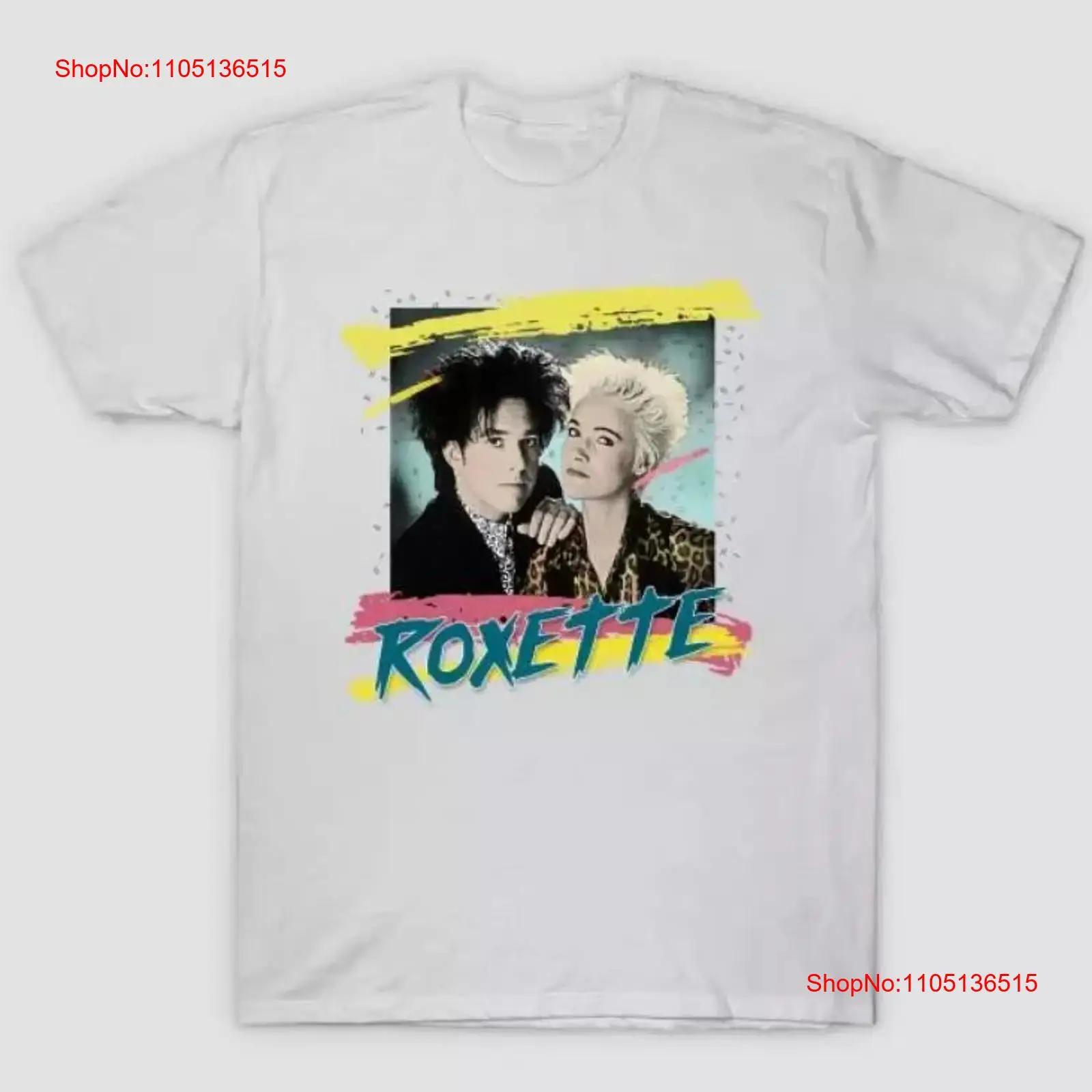 

Vintage Roxette Music Band Heavy Cotton White All Size T Shirt vintage Washed Slightly Unisex Versatile designer clothes 5XL різнокольоровий
