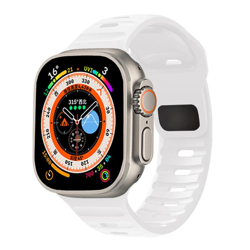 Silicone Strap For Apple Watch ultra Band 44mm 49mm 45mm 42mm 40mm 41mm 38mm sport correa bracelet iwatch Series 2 7 6 3 se 8 9