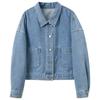 Sancai 2026 Frühjahr 2026 Kurze Jeansjacke mit lockerer Passform