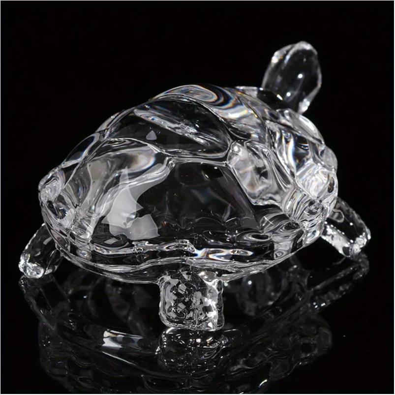 Crystal Turtle Ornament, Mini Turtle Statue, Lucky Ornament, Suitable for Home Office Desk Decoration, Home Decoration