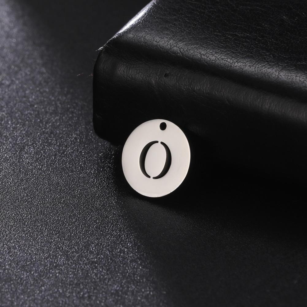 Teamer 10pcs A-Z 26 Letters Stainless Steel Charms for Jewelry Making Initial Alphabet Charms Pendant for Bracelet Necklace DIY