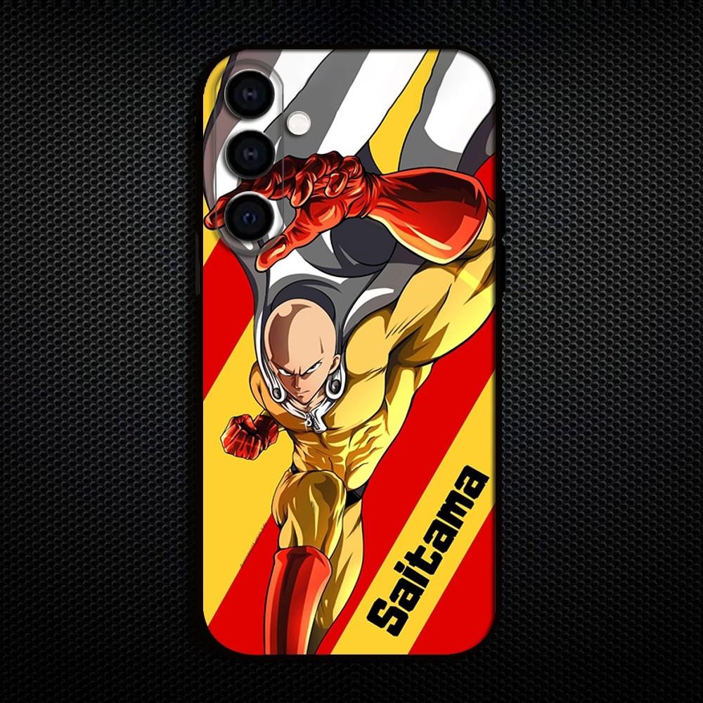 HOT Anime O-One P-Punchs Man Phone Case For Samsung Galaxy A73/A72/A71/A70/A53/A52/A51/Others Soft Black Shell
