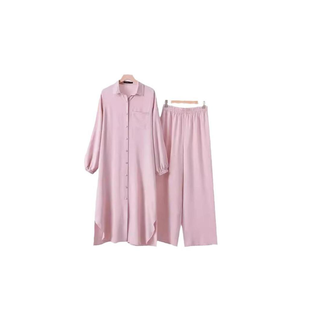 Middle Eastern Style Two-Piece Set: Long-Sleeve Shirt & Pants for Muslim Women – New Autumn/Spring Collection