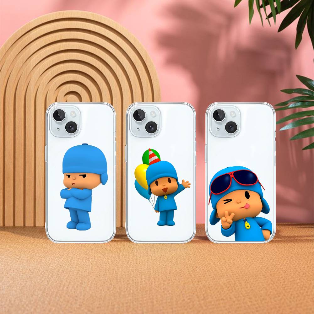 Süße P-POCOYO Handyhülle Für Iphone17 16 15 11 13 14 Pro Max 7 8 Plus X Xr Xs Max Se2020 12mini Transparente Abdeckung