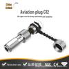 G12 IP67 Waterproof Push-Pull Aviation Connector, Gold-Plated 4-Pin Reverse Mount