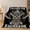 WikingerkriegerSymbol Valknut Nordisch Walhalla Flanelldecke Weiche Warme Überwurfdecke für Schlafzimmer Wohnzimmer Bett Reise Camping